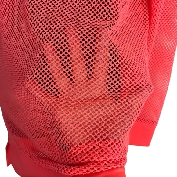 EUC La Vie En Rose Aqua swimsuit coverup, mesh, bright coral, O/S - Picture 2 of 13